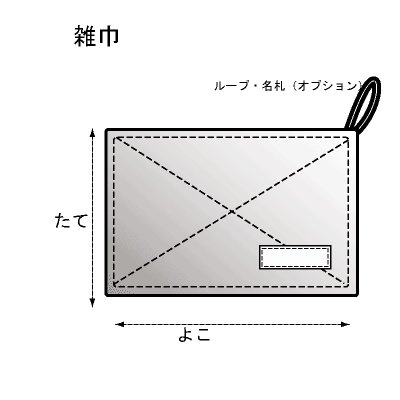 画像1: 雑巾【素材持込みオーダー製作】 (1)